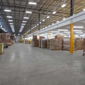 Steel Mezzanine Painted White