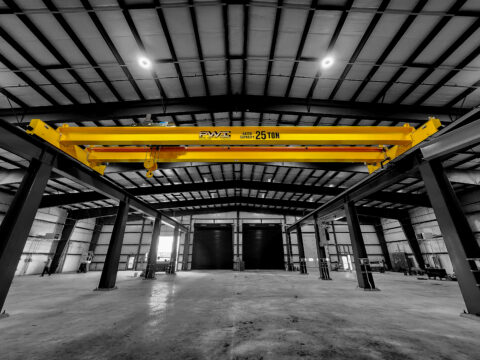 25 ton pwi top running motorized bridge crane 1
