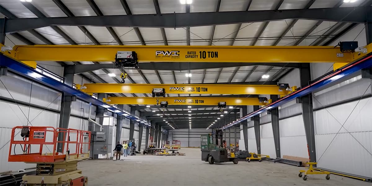 The Difference Between Top Running and Under Running Overhead Cranes | PWI