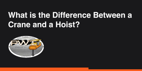 Difference Between a Crane and a Hoist
