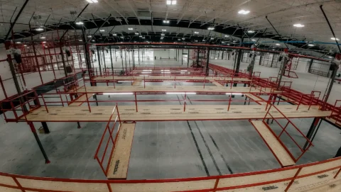 Walkways With Guardrails for Fall Protection