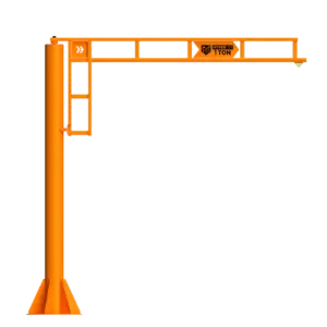 HyperLite Freestanding Jib Crane 3D Model with Decal