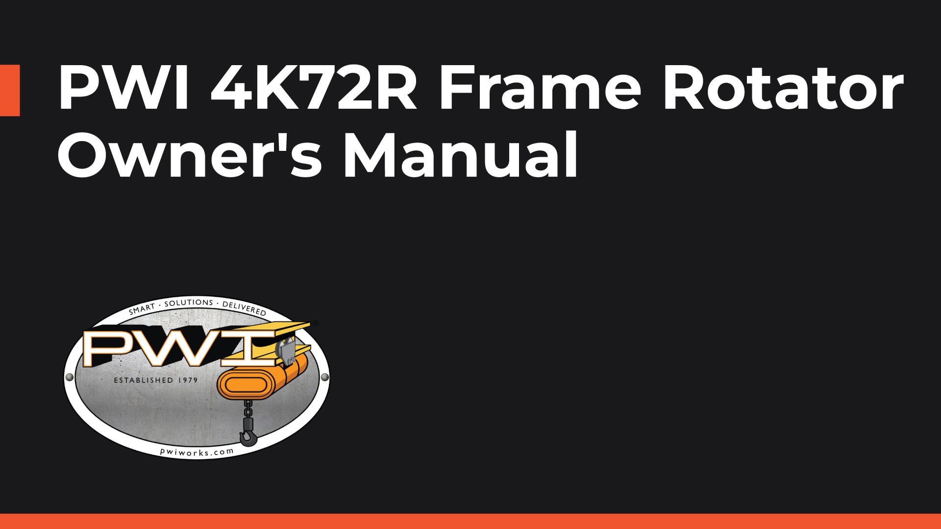 PWI 4K72R Frame Rotator Owner's Manual