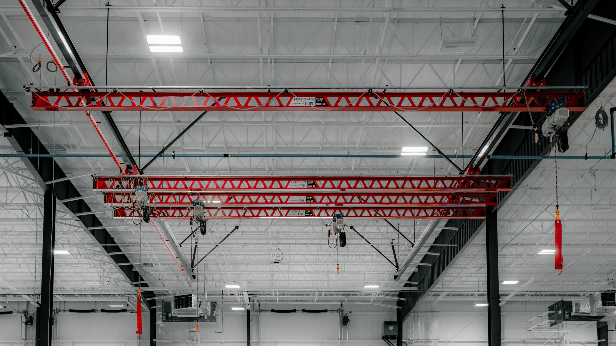 UltraLite Ceiling Mounted Bridge Cranes | PWI