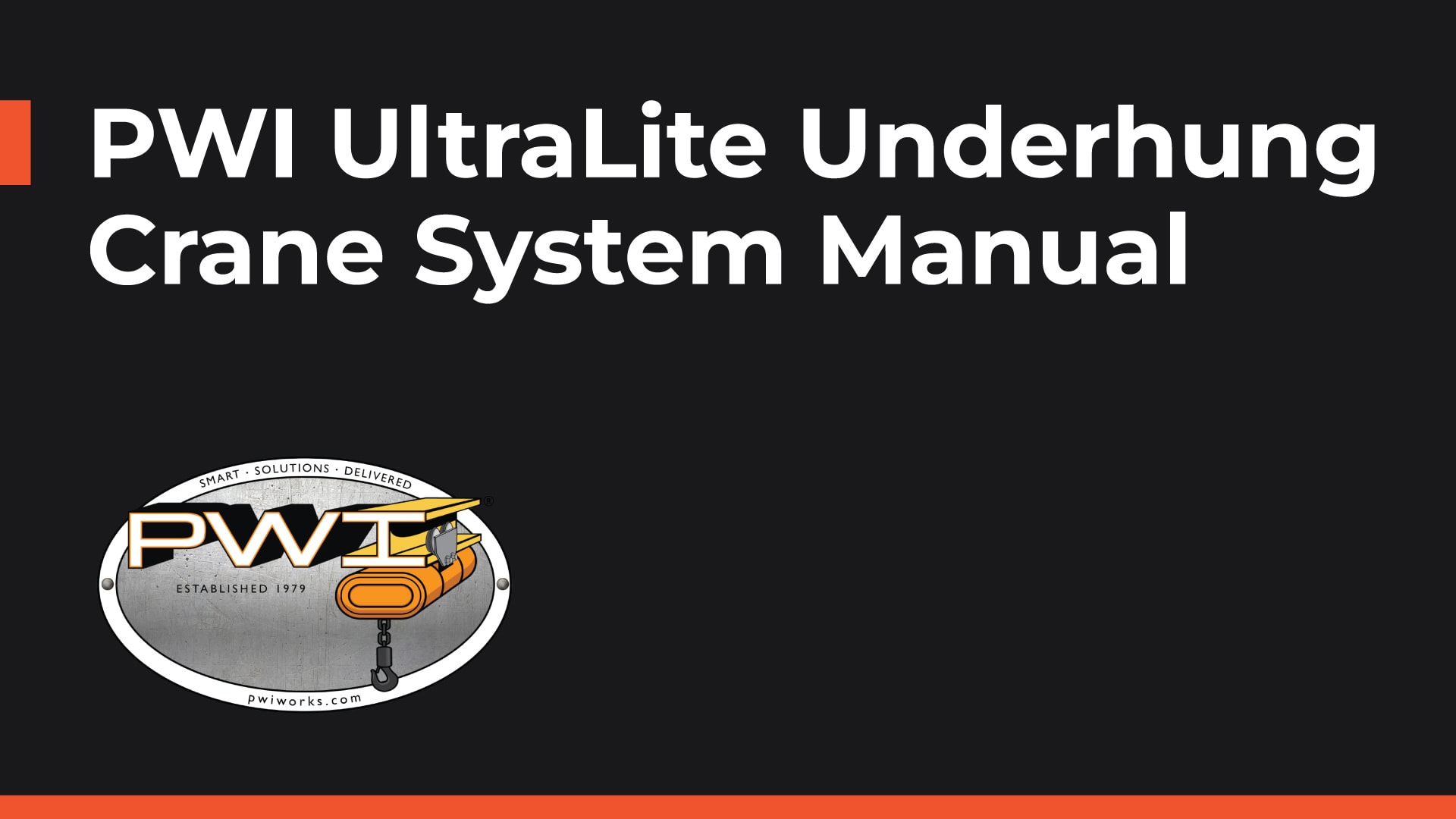 PWI UltraLite Underhung Manual Cover