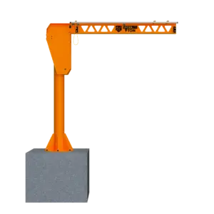 PWI UltraLite Freestanding Jib Crane