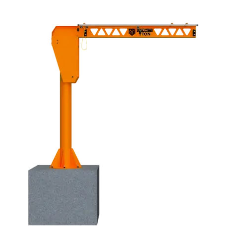 PWI UltraLite Freestanding Jib Crane