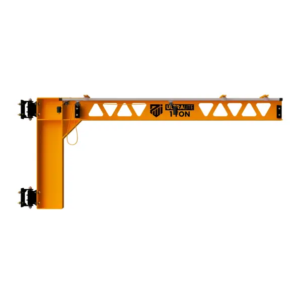 PWI UltraLite Wall Mounted Jib Crane White Background