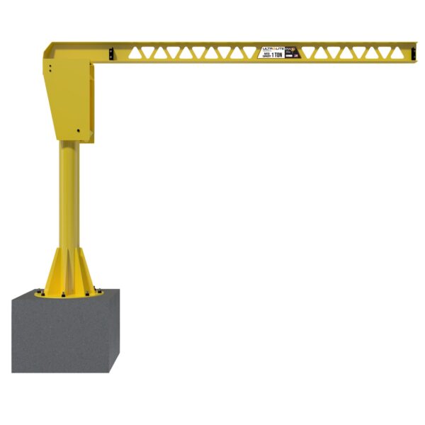UltraLite Base Plate Mounted Jib Crane Side View